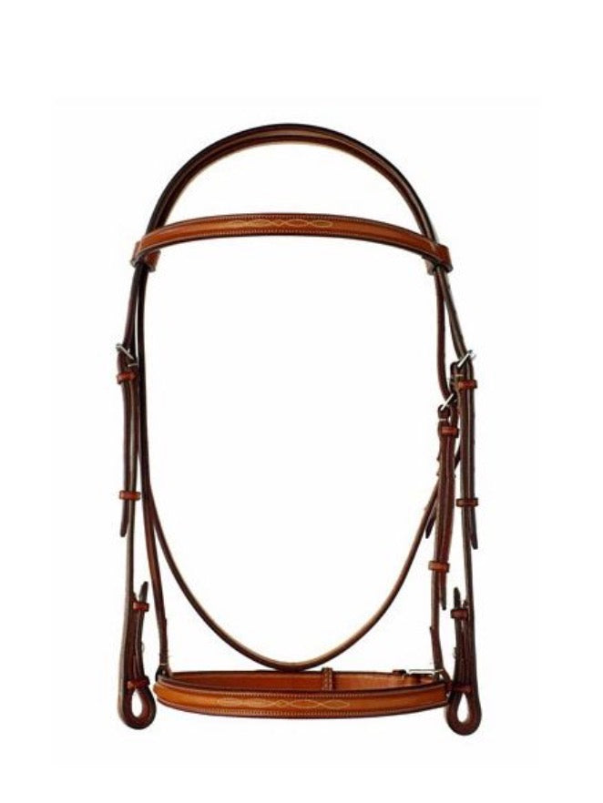 Edgewood Raised Fancy Stitched Hunter Bridle-1" Caveson