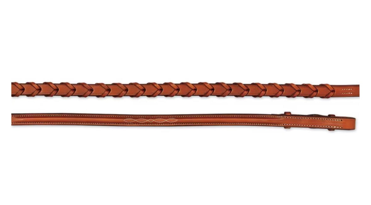 Edgewood Raised Fancy Laced Hunter Reins