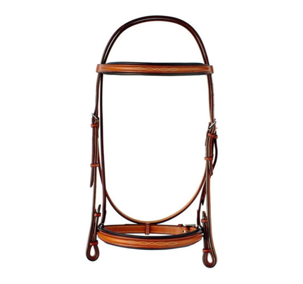 Edgewood Raised Fancy Stitched Hunter Bridle-1" Caveson